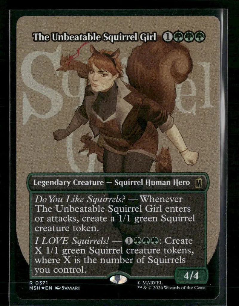 Marvel Super Heroes The Unbeatable Squirrel Girl (Borderless) Foil #371