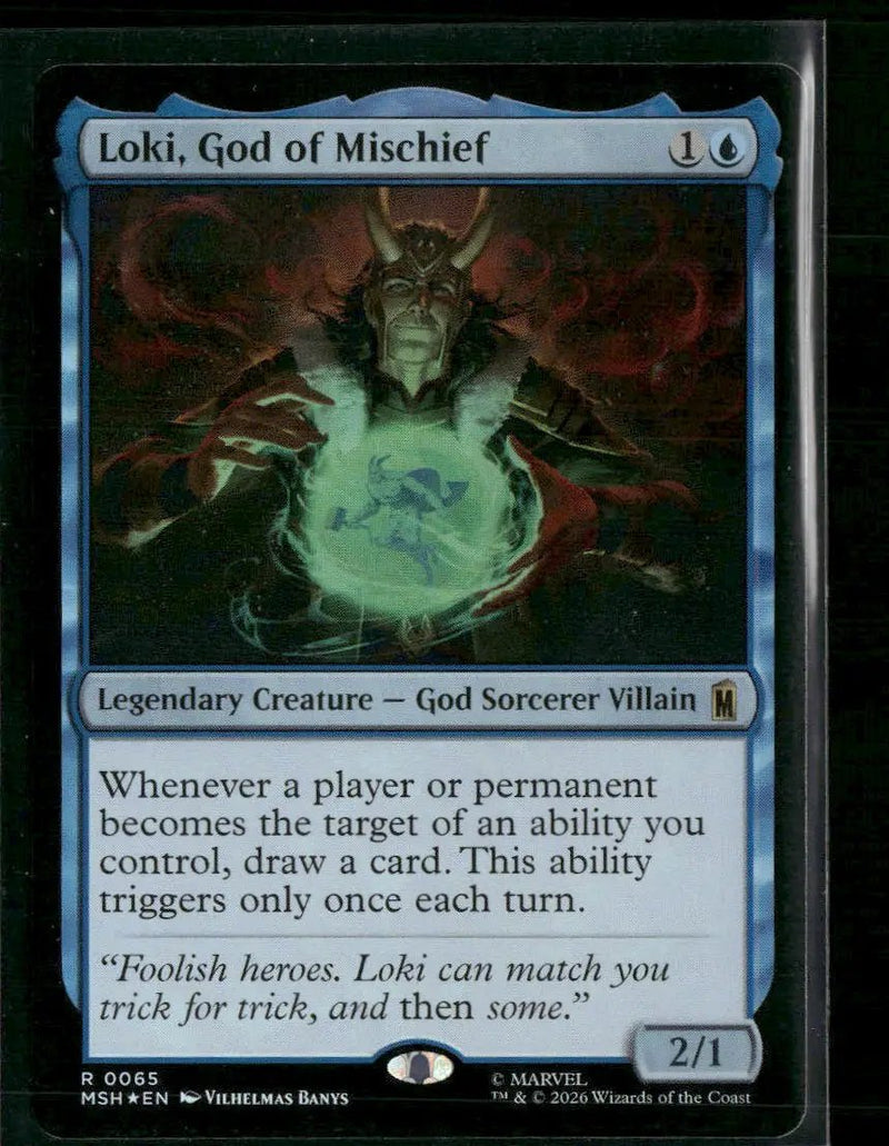 Marvel Super Heroes Loki, God of Mischief Foil #65