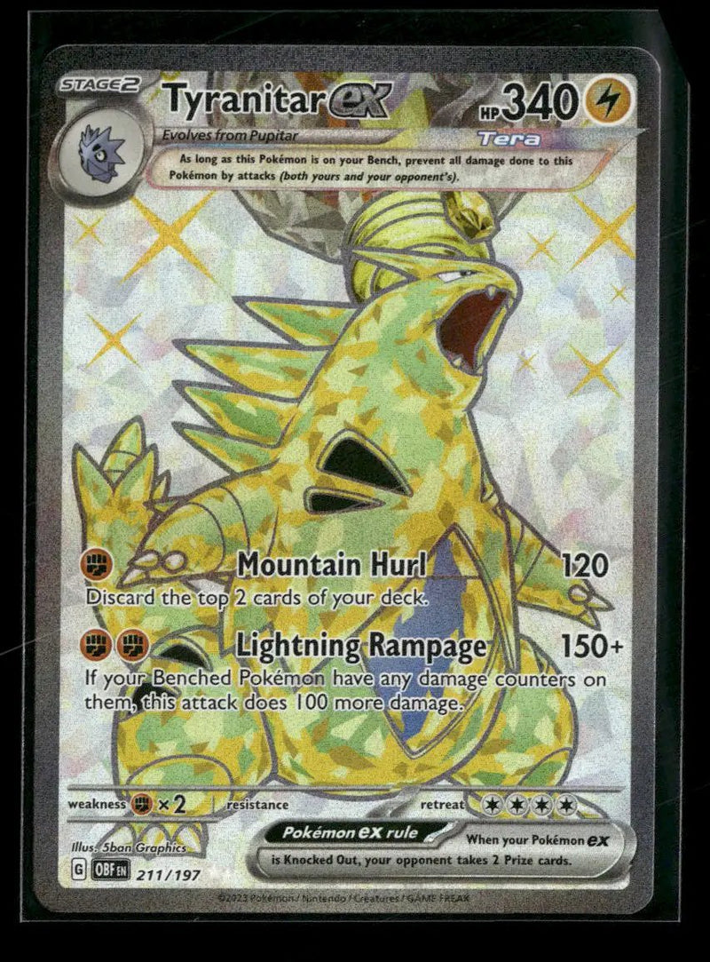 SV03: Obsidian Flames Tyranitar ex #211/197