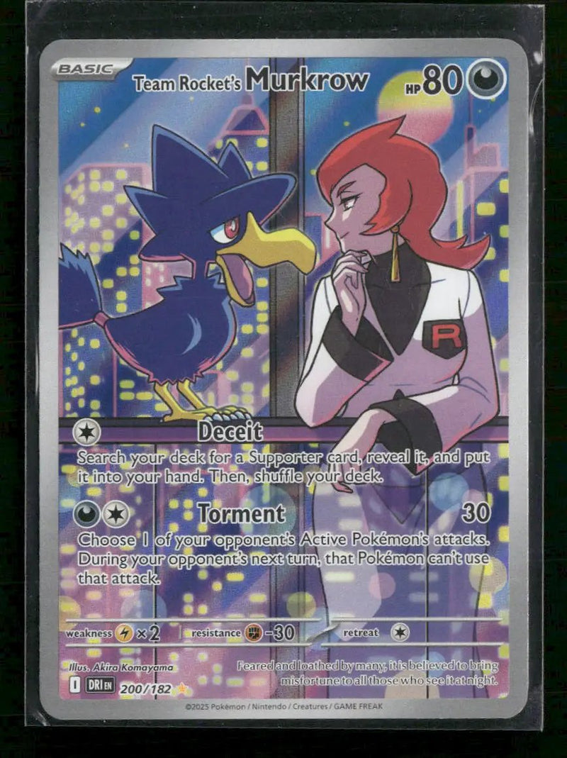 SV10: Destined Rivals Team Rocket's Murkrow #200/182