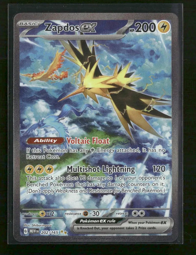 SV: Scarlet & Violet 151 Zapdos ex #202/165