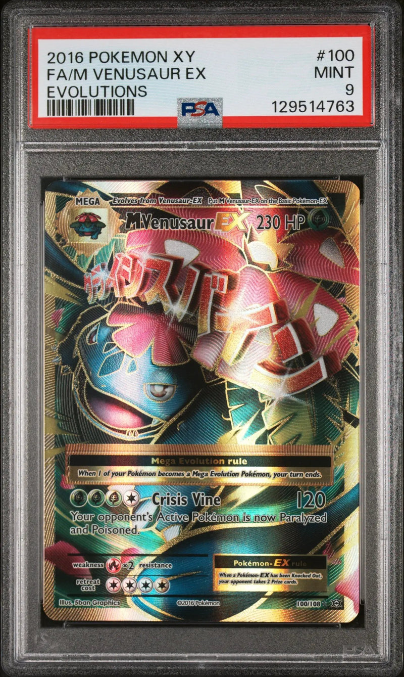 2016 Pokemon Xy Evolutions M Venusaur Ex 9 PSA #100