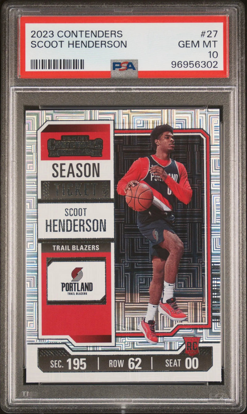 2023 Panini Contenders Scoot Henderson 10 PSA #27