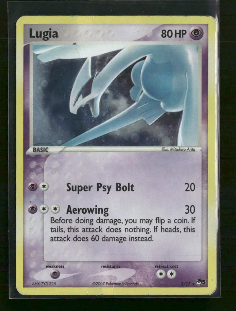 POP Series 5 Lugia Holo #002/017 *Damaged*