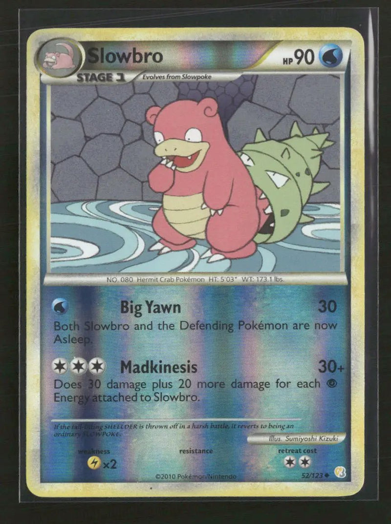 HeartGold SoulSilver Slowbro Reverse Holo #52/123