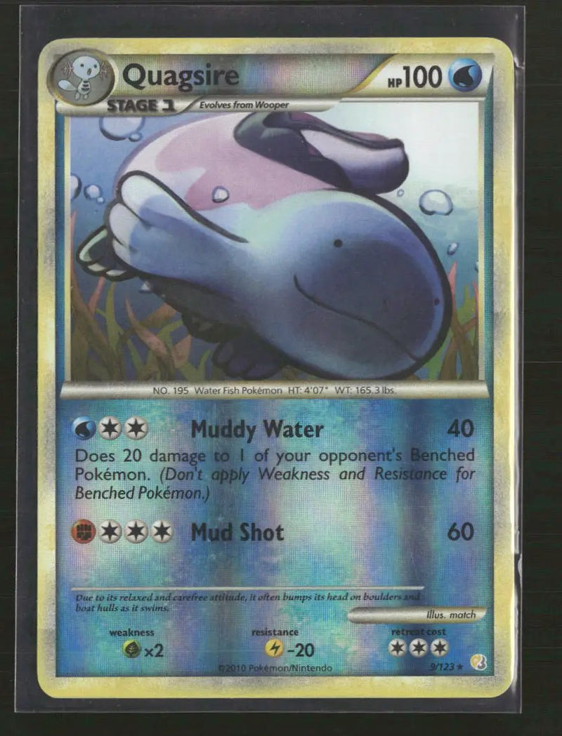 HeartGold SoulSilver Quagsire Reverse Holo #9/123