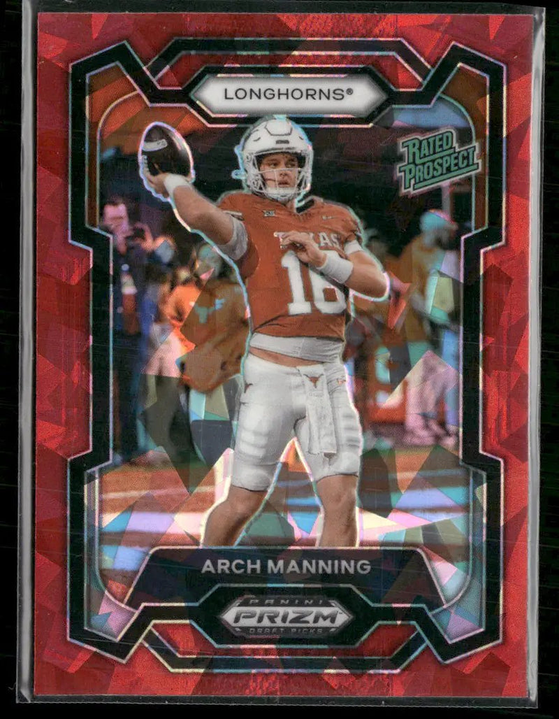 2024 Panini Prizm Draft Picks Red Ice Arch Manning #192