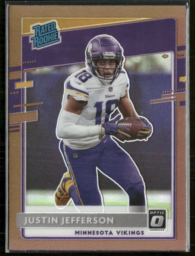 2020 Donruss Optic Bronze Justin Jefferson Rookie #163