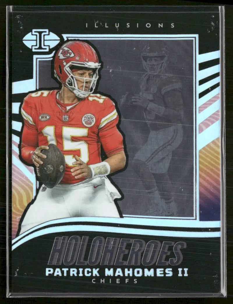 2023 Panini Illusions Holoheroes Patrick Mahomes II #28