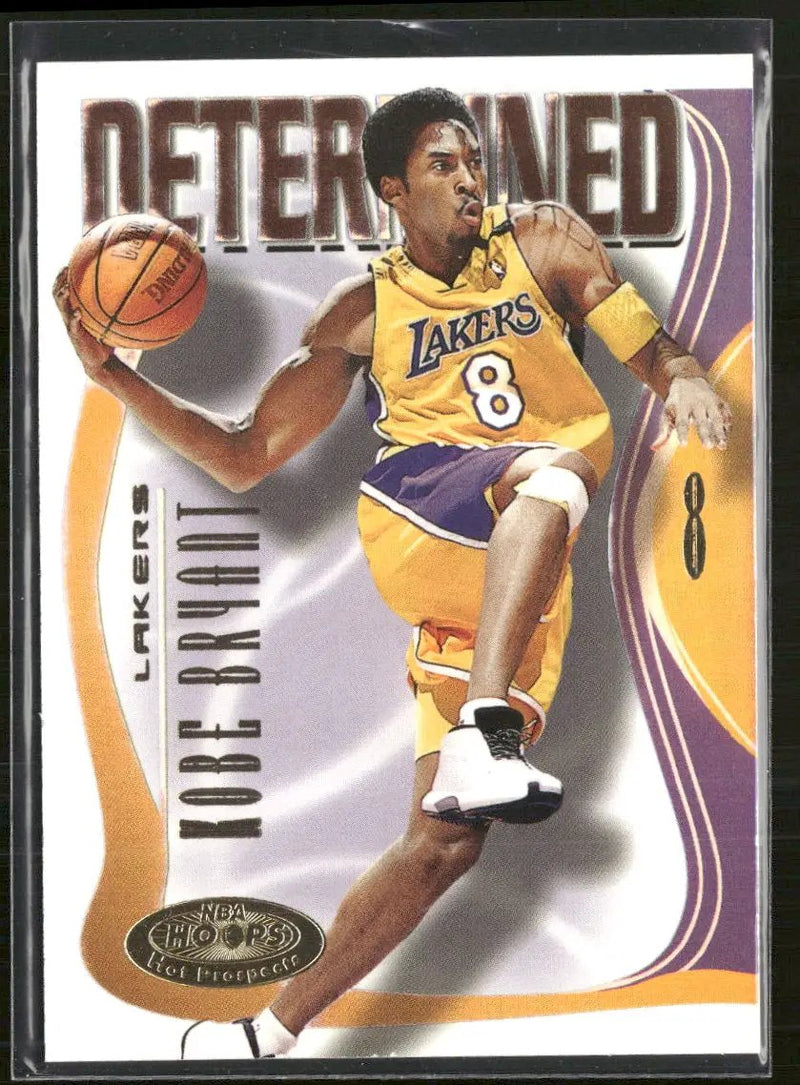 2000-01 Hoops Hot Prospects Determined Kobe Bryant #4 D