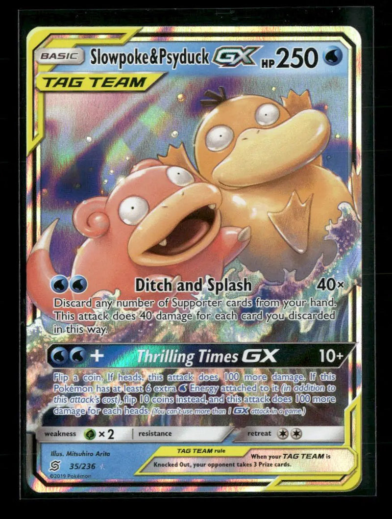SM - Unified Minds Slowpoke & Psyduck GX #35/236