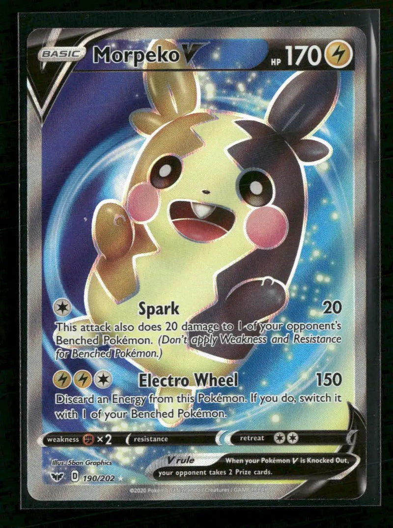 SWSH01: Sword & Shield Base Set Morpeko V (Full Art) #190/202