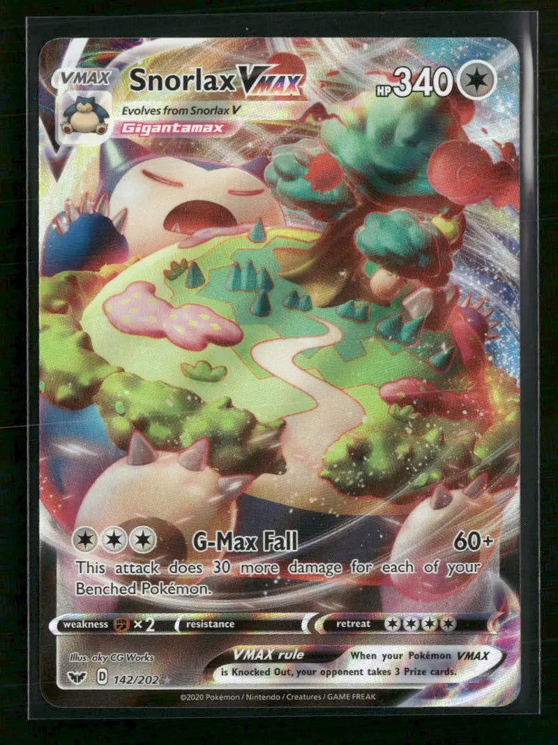 SWSH01: Sword & Shield Base Set Snorlax VMAX #142/202