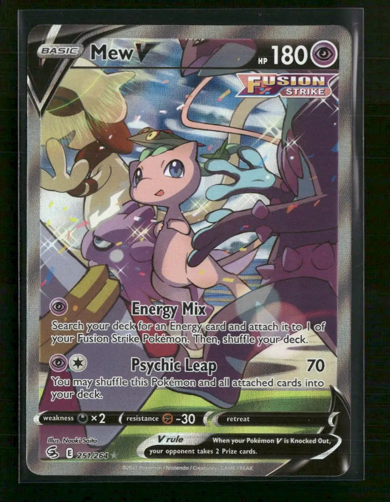 SWSH08: Fusion Strike Mew V (Alternate Full Art) #251/264