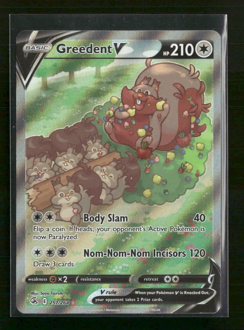 SWSH08: Fusion Strike Greedent V (Alternate Full Art) #257/264