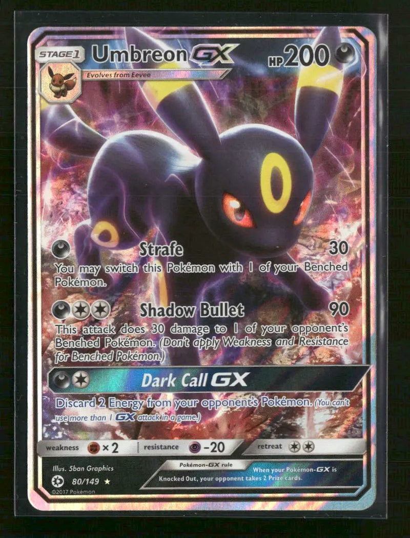 SM Base Set Umbreon GX #80/149