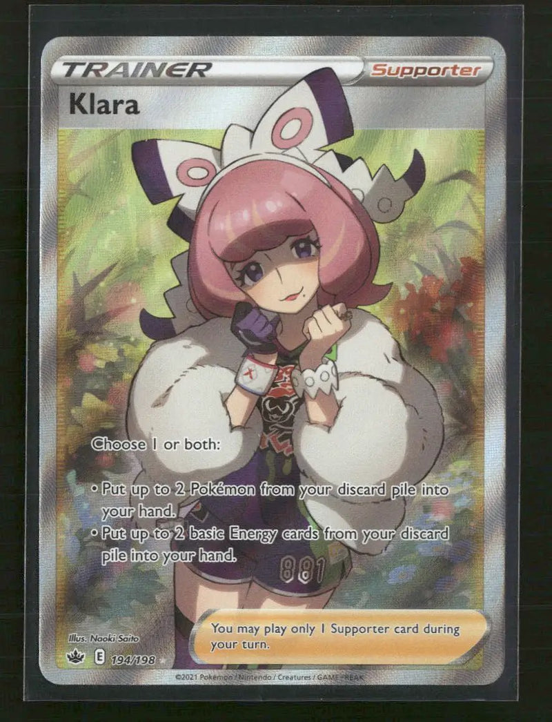 SWSH06: Chilling Reign Klara (Full Art) #194/198
