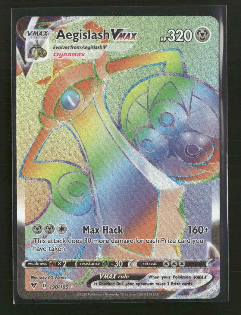 SWSH04: Vivid Voltage Aegislash VMAX (Secret) #190/185