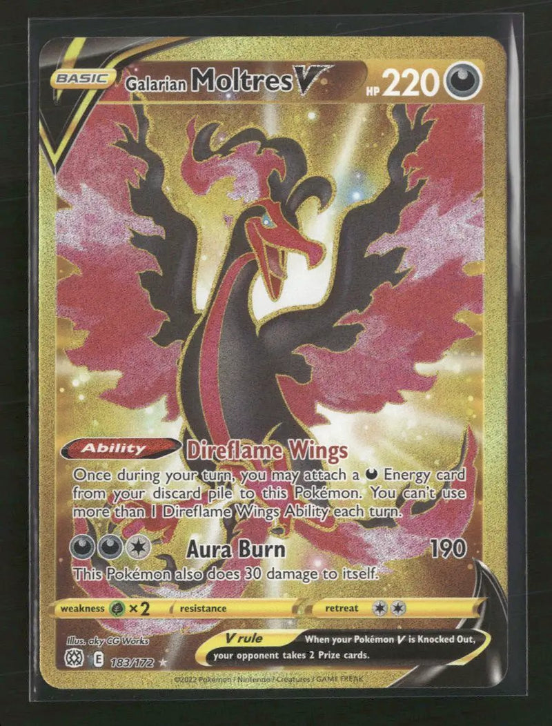 SWSH09: Brilliant Stars Galarian Moltres V (Secret) #183/172