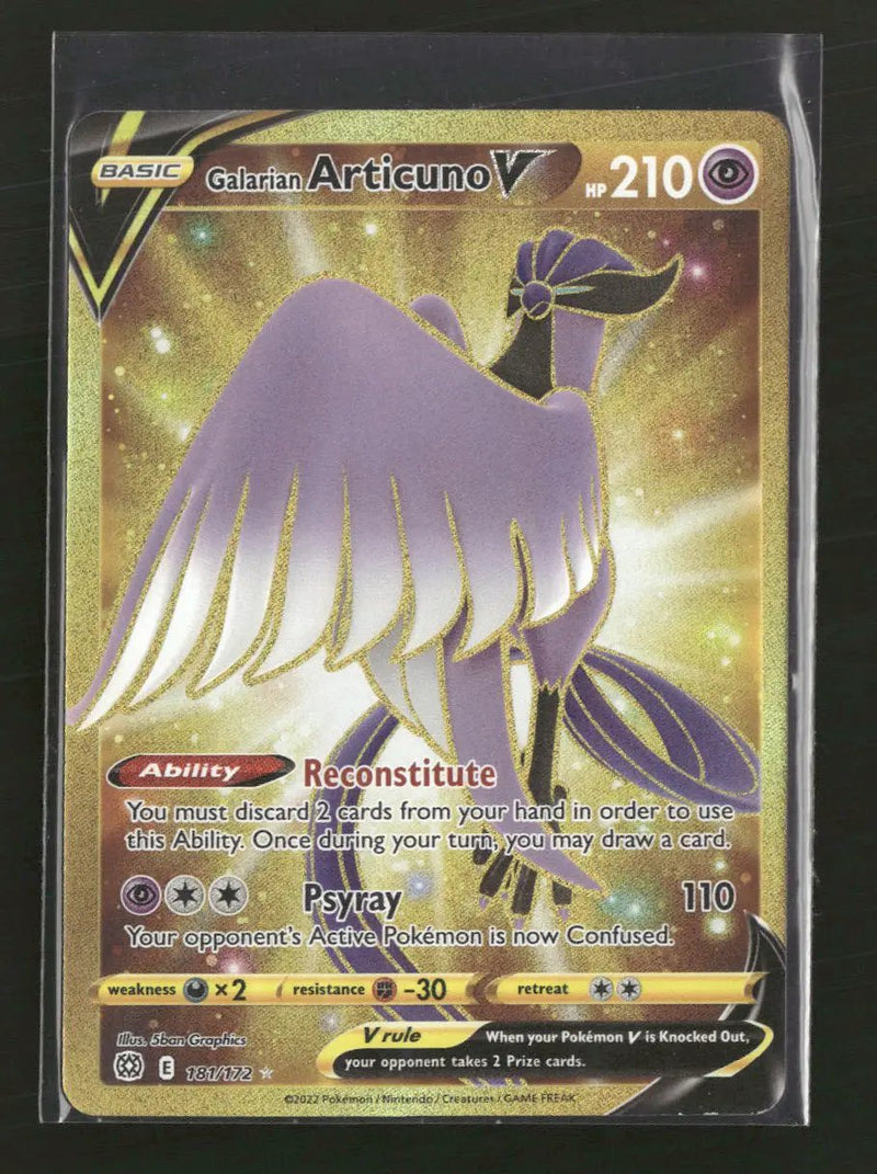 SWSH09: Brilliant Stars Galarian Articuno V (Secret) #181/172