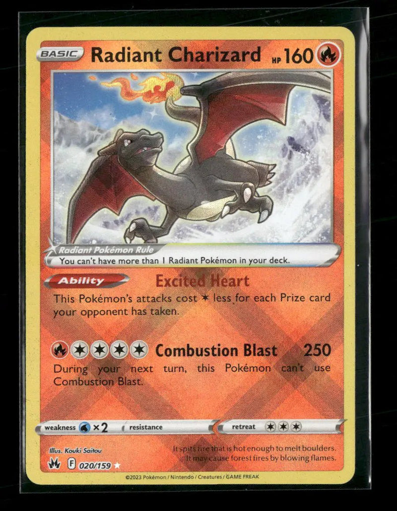SWSH: Crown Zenith Radiant Charizard #020/159