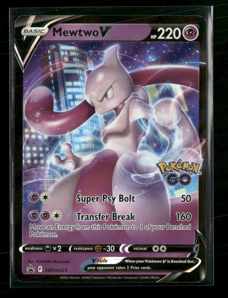SWSH: Sword & Shield Promo Cards Mewtwo V #SWSH223