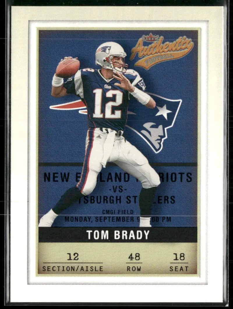2002 Fleer Authentix Tom Brady #48