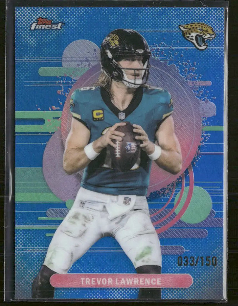 2025 Finest Blue Refractor Trevor Lawrence #/150 #135