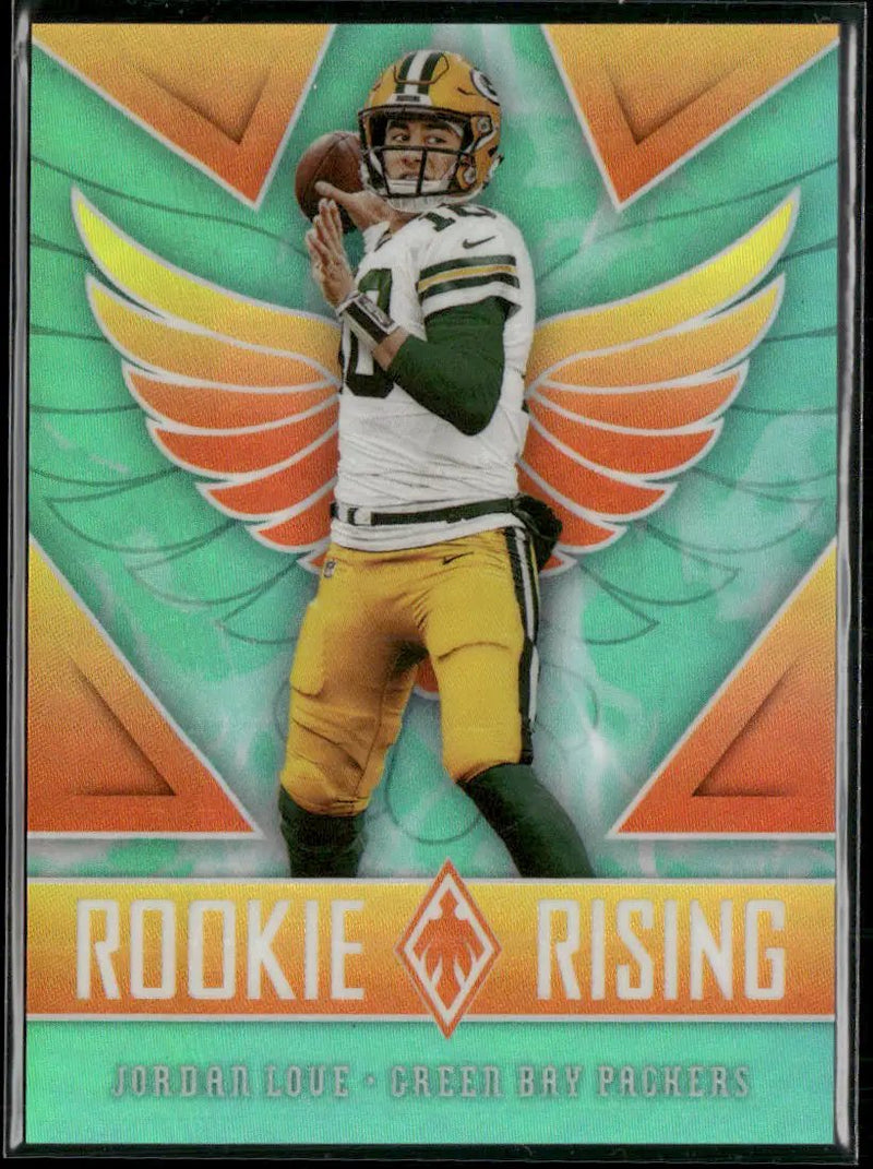 2020 Panini Phoenix Rookie Rising Teal Jordan Love #/175 #RR-4