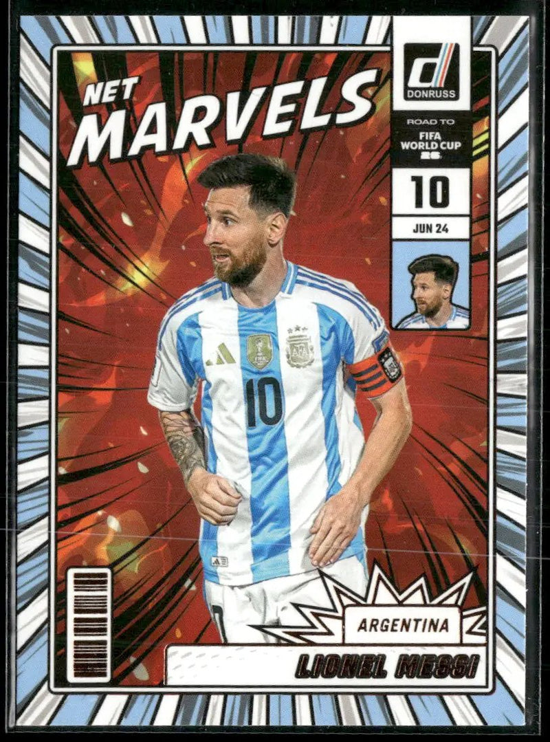 2025-26 Donruss Road to FIFA World Cup Net Marvels Lionel Messi #21