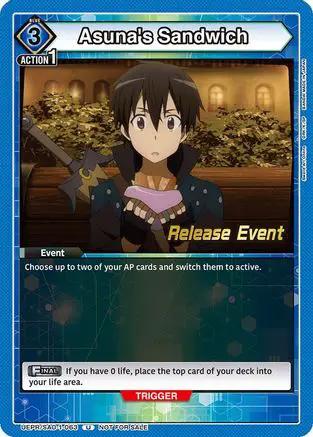 Asuna's Sandwich (UEPR/SAO-1-063) - UE07BT Sword Art Online Release Event Cards