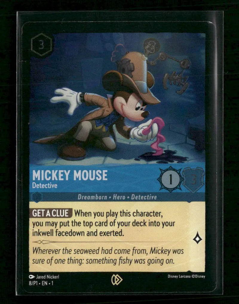 Disney Lorcana Promo Cards Mickey Mouse - Detective #8
