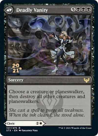 Selfless Glyphweaver // Deadly Vanity (PRE-157S) - Strixhaven: School of Mages Promos Foil