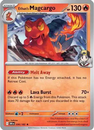 Ethan's Magcargo 036 - SV10 Destined Rivals Holofoil