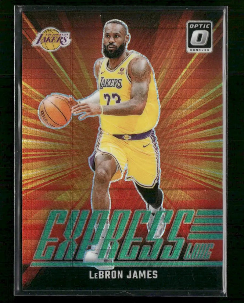 2024-25 Donruss Optic Express Lane Hyper Green LeBron James #/249 #2