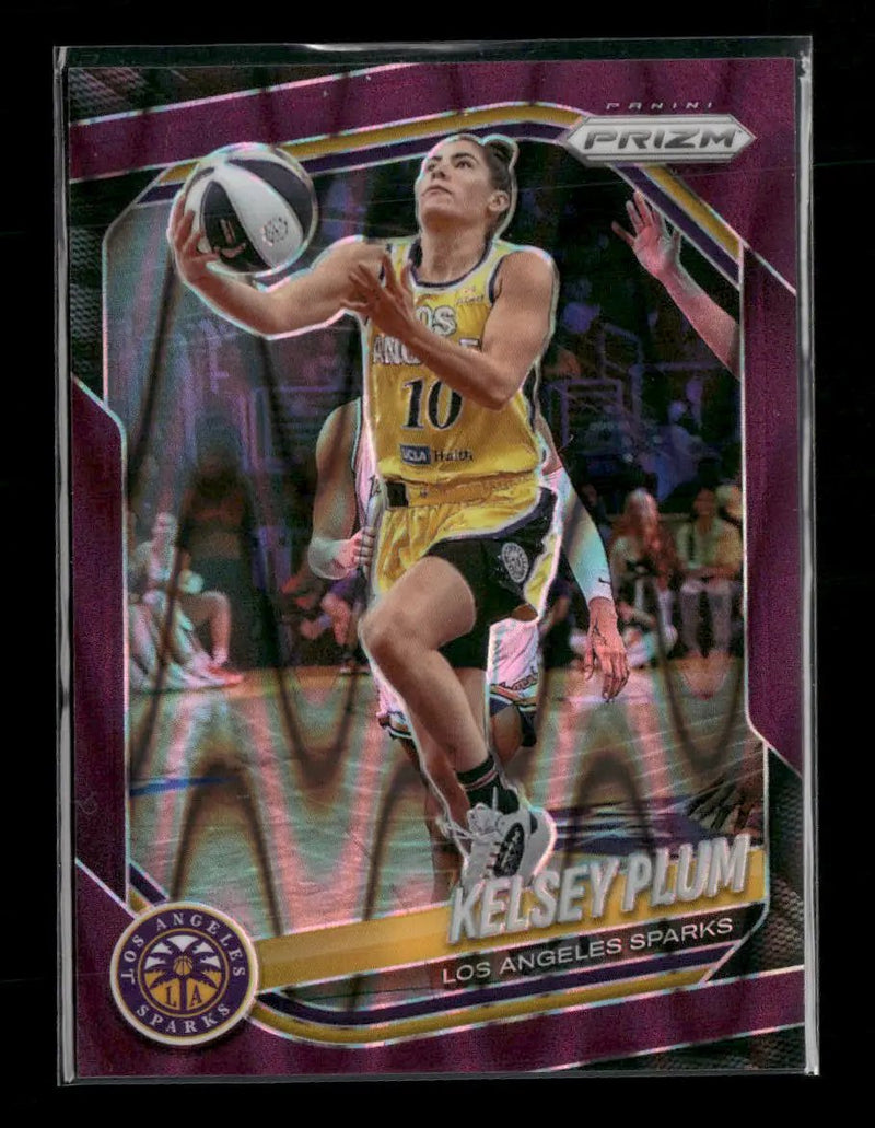 2025 Panini Prizm WNBA Purple Seismic Prizms Kelsey Plum #/175 #59