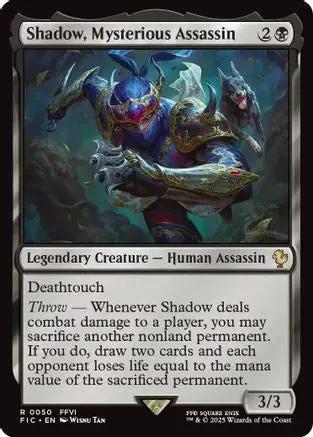 Shadow, Mysterious Assassin (FIC-050) - Commander: FINAL FANTASY