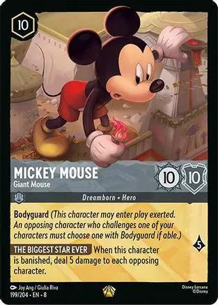 Mickey Mouse - Giant Mouse (199/204) - Reign of Jafar Cold Foil