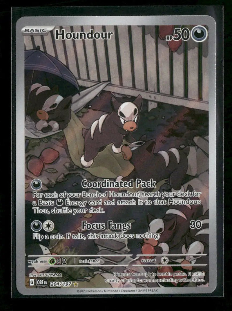 SV03: Obsidian Flames Houndour #204/197