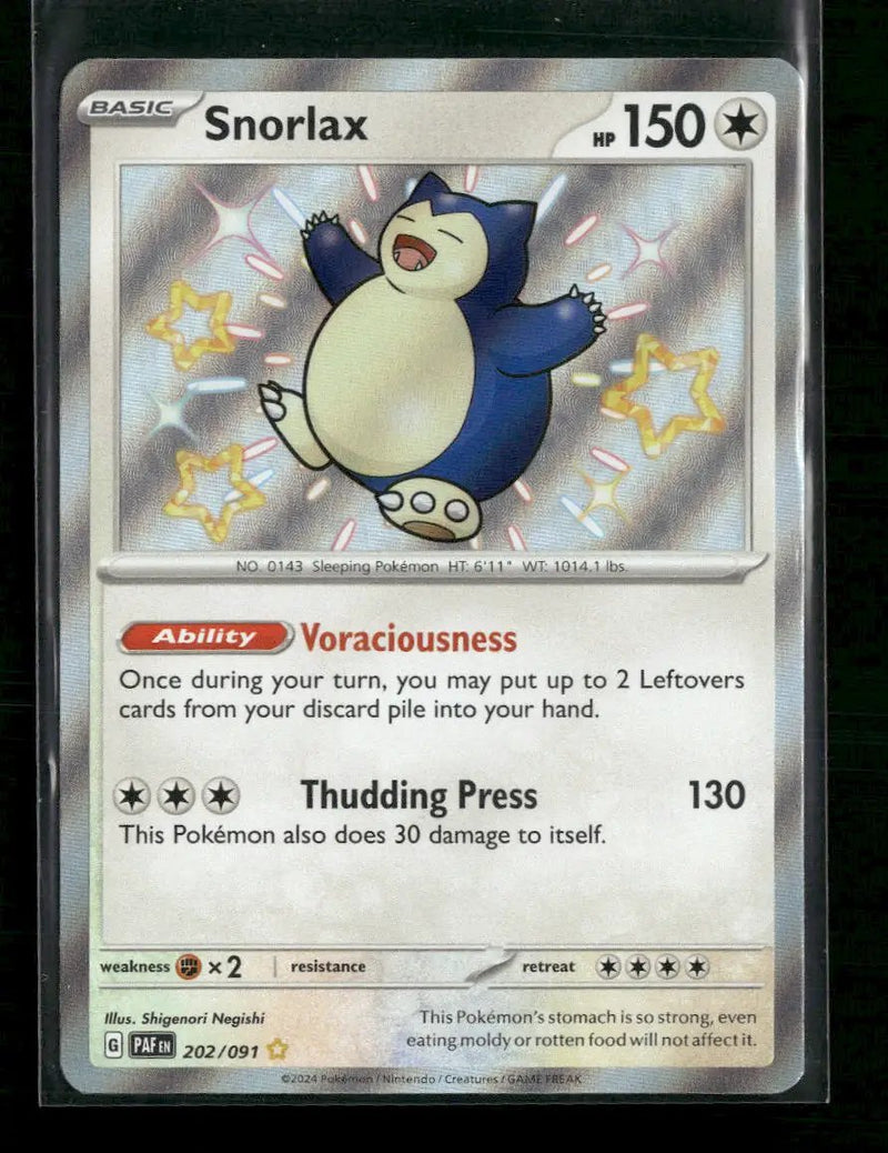 SV: Paldean Fates Snorlax #202/091