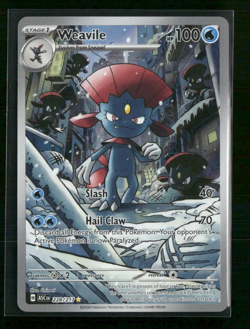 ME: Ascended Heroes Weavile #228/217