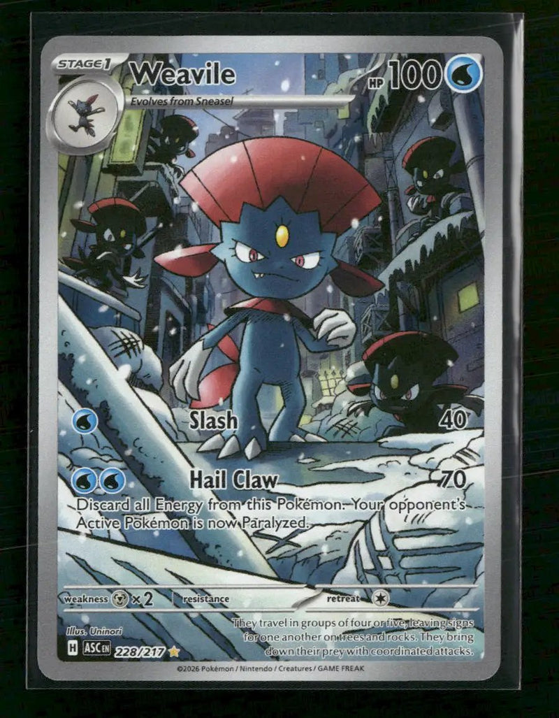 ME: Ascended Heroes Weavile #228/217