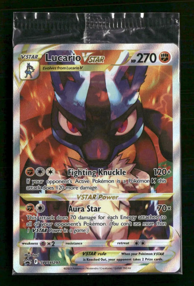 SWSH: Sword & Shield Promo Cards Lucario VSTAR #SWSH291 (Sealed)