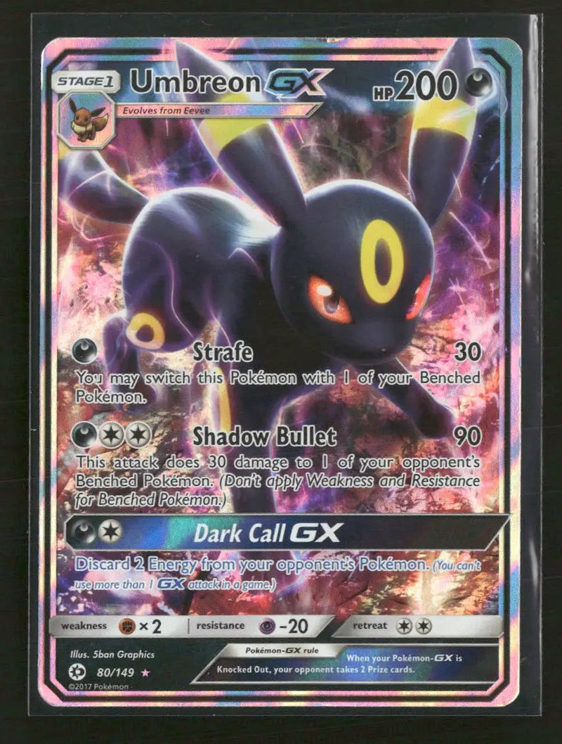 SM Base Set Umbreon GX #80/149