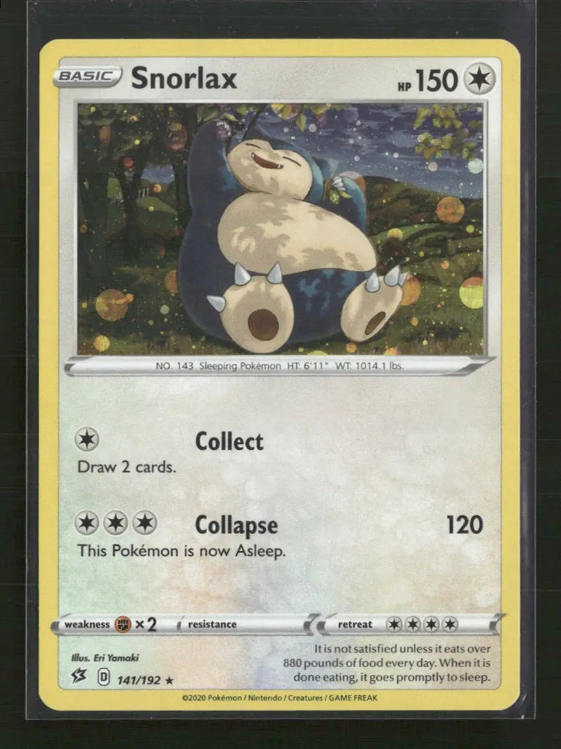Miscellaneous Cards & Products Snorlax (Cosmo Holo) #141/192