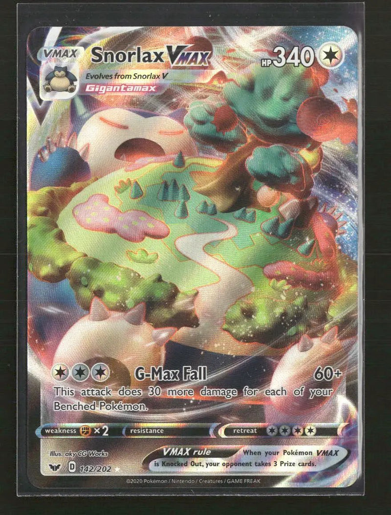 SWSH01: Sword & Shield Base Set Snorlax VMAX #142/202