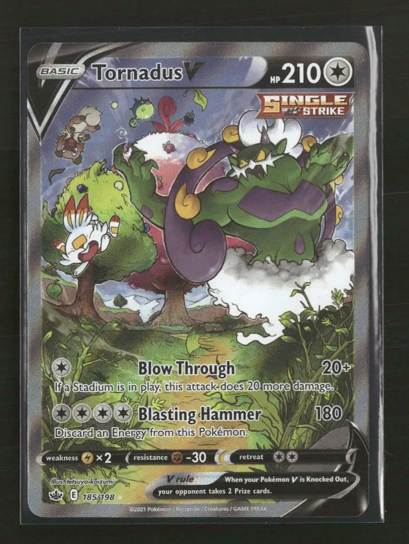 SWSH06: Chilling Reign Tornadus V (Alternate Full Art) #185/198