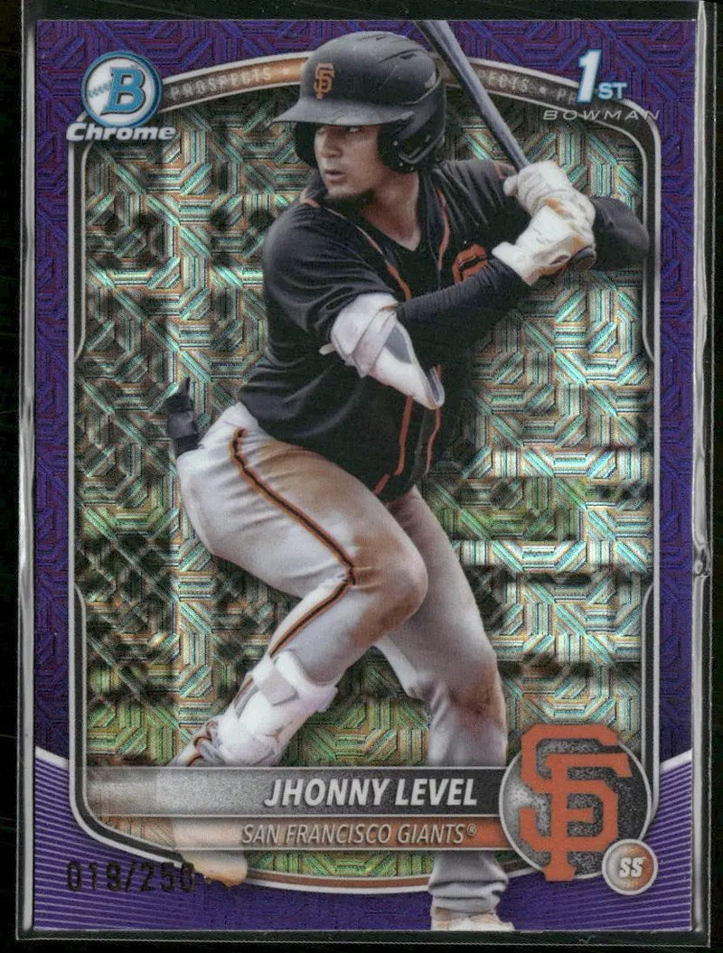 2025 Bowman Chrome Prospects Mojo Purple Refractor Jhonny Level #/250 #BCP-147