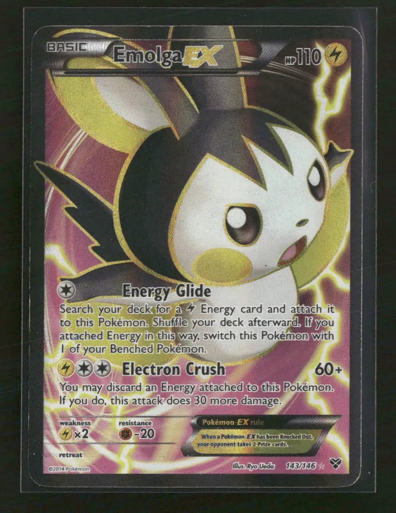 XY Base Set Emolga EX (143 Full Art) #143/146
