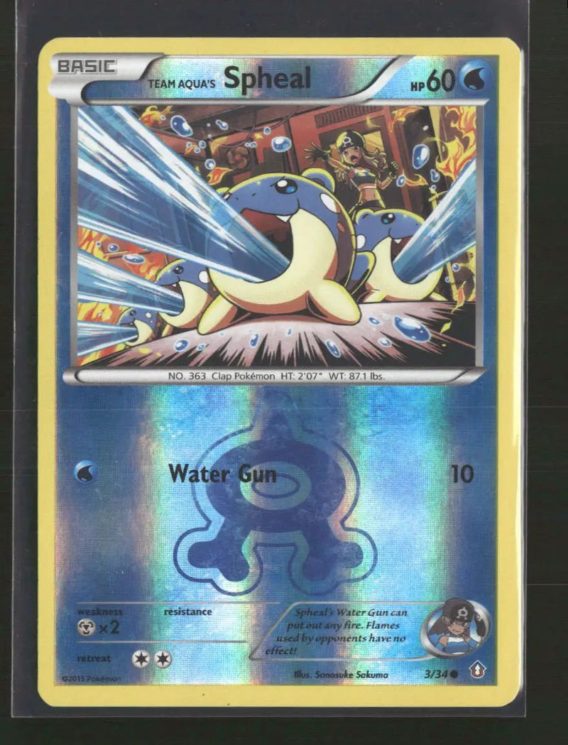 Double Crisis Team Aqua's Spheal Reverse Holo #3/34